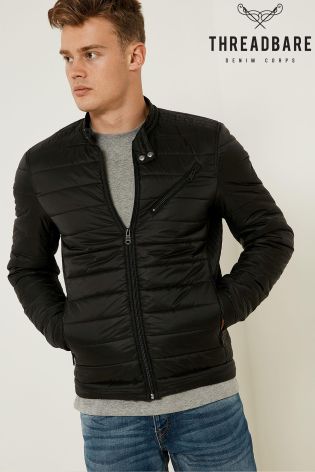 Threadbare Quilted Biker Jacket